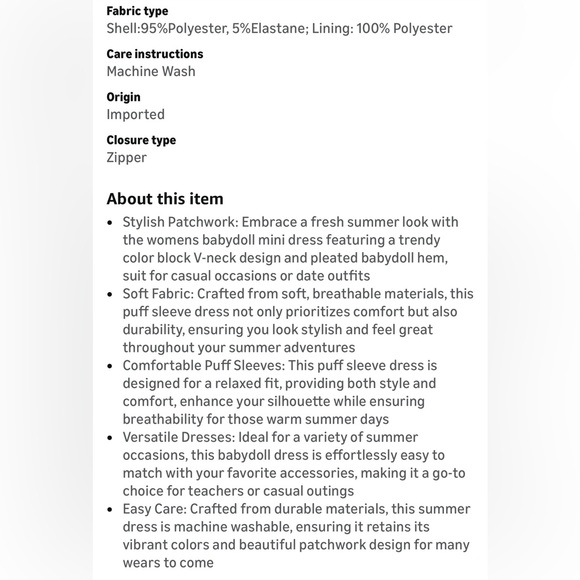 NWT NAVY BLUE BABYDOLL DRESS-S - Picture 13 of 14